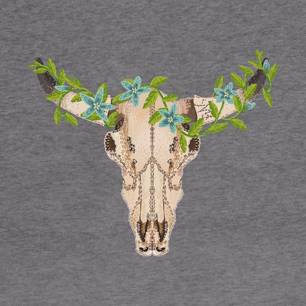 Cow Skull by Lukeh Designs